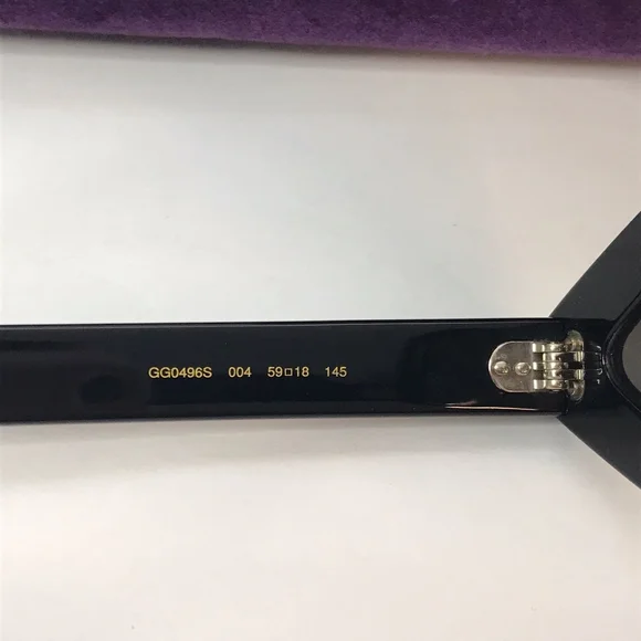 Gucci Hollywood 0496 Black Crystal Diamond Fashion Retro  display picture 1